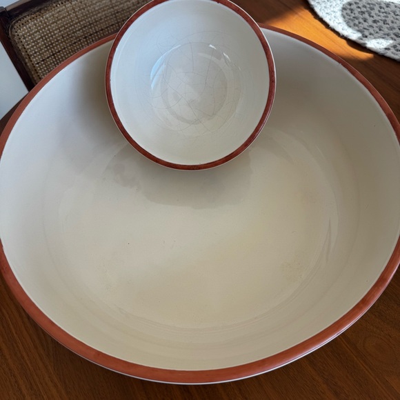 ⚡️SOLD⚡️ Vintage Santa Fé Brand Ceramic Southwestern Chips And Salsa Bowl Set - Picture 4 of 10